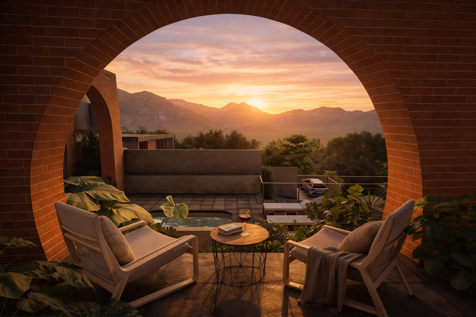 Casa 2 — alberca y terraza