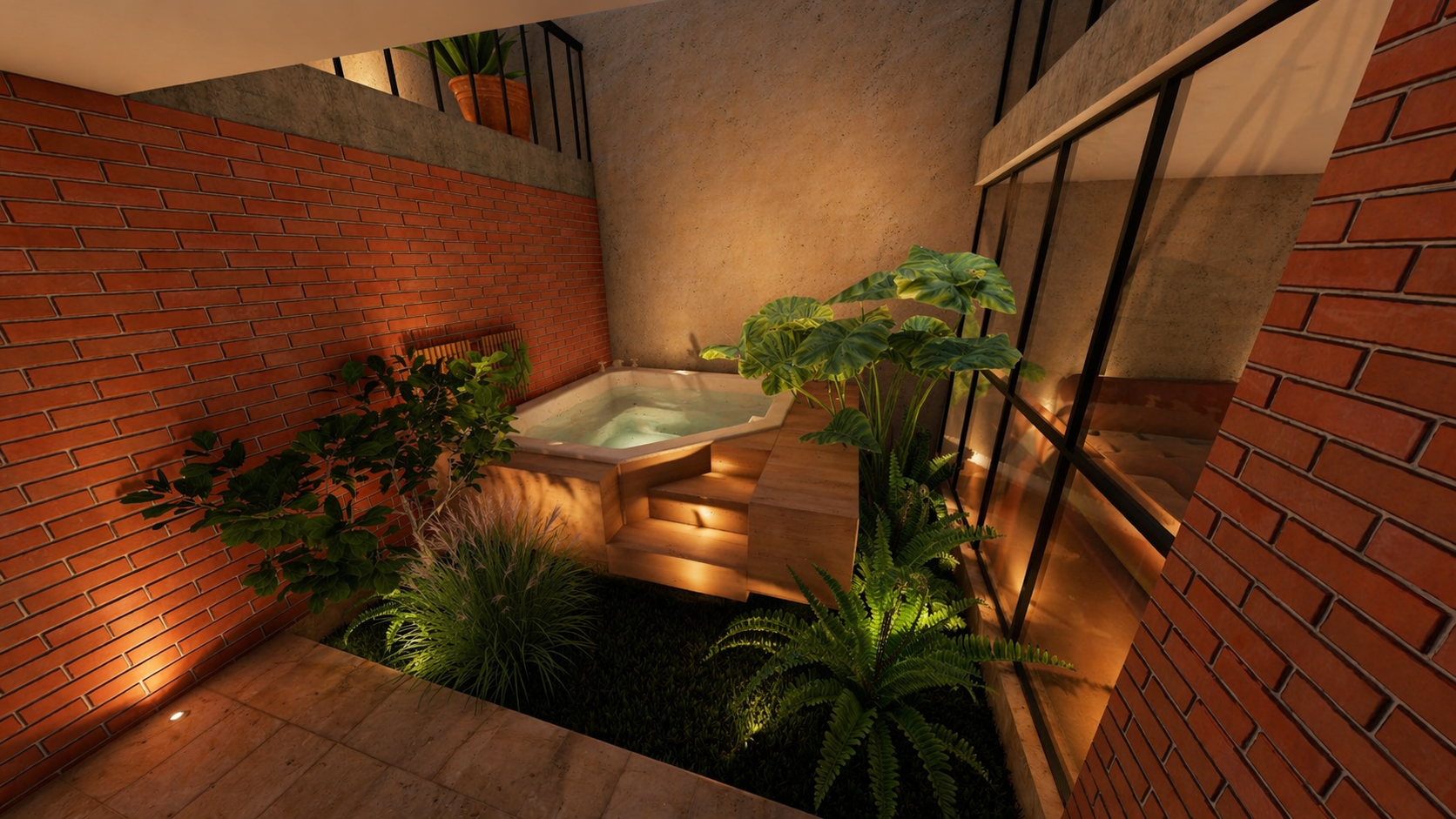 Casa 3 — jacuzzi y terraza
